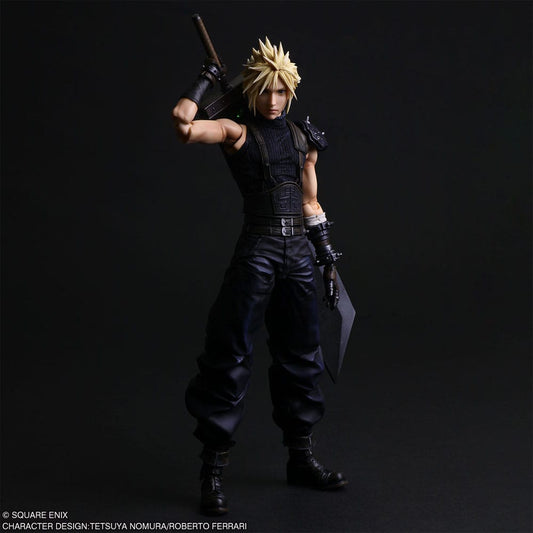 Final Fantasy VII Rebirth Play Arts Shin Action Figure Cloud Strife 27 cm   4988601389587