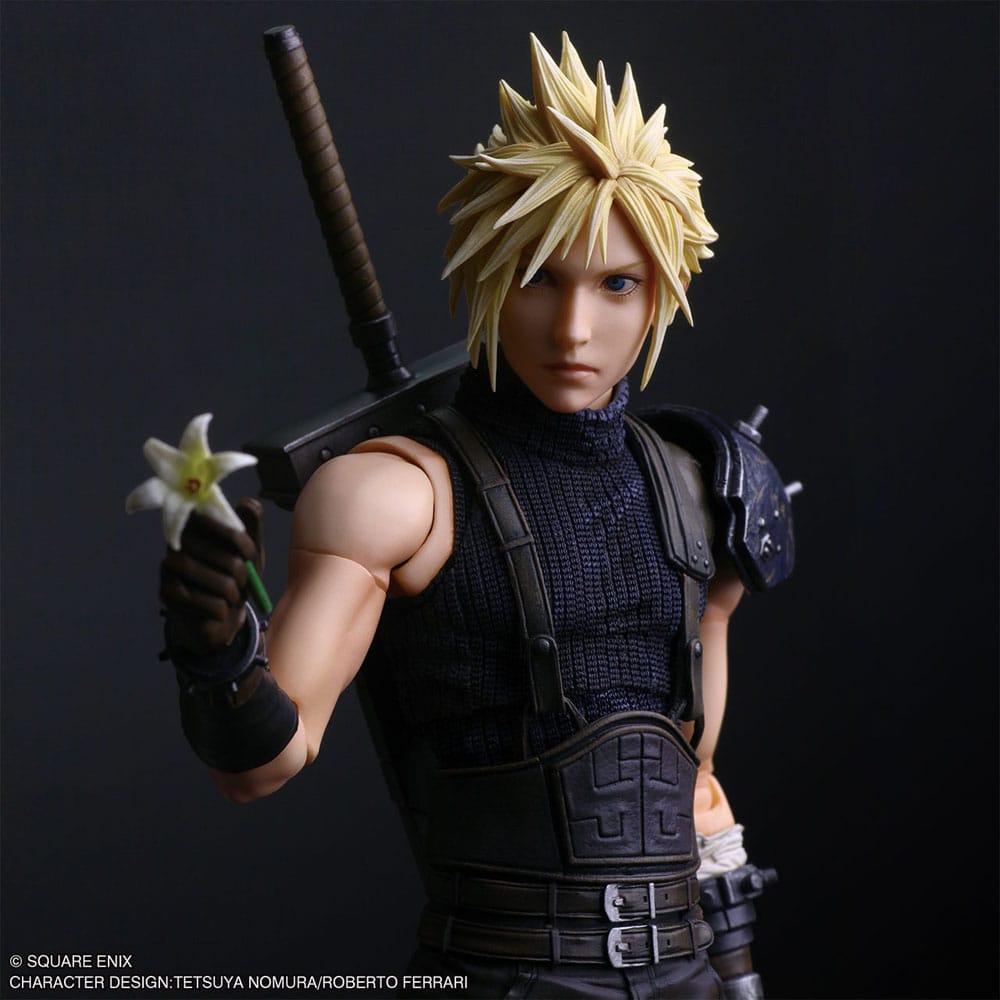 Final Fantasy VII Rebirth Play Arts Shin Action Figure Cloud Strife 27 cm   4988601389587
