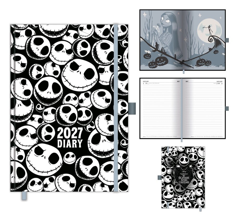 The Nightmare Before Christmas A5 DTP Diary 2027 Skellington Avalanche 5063457081652