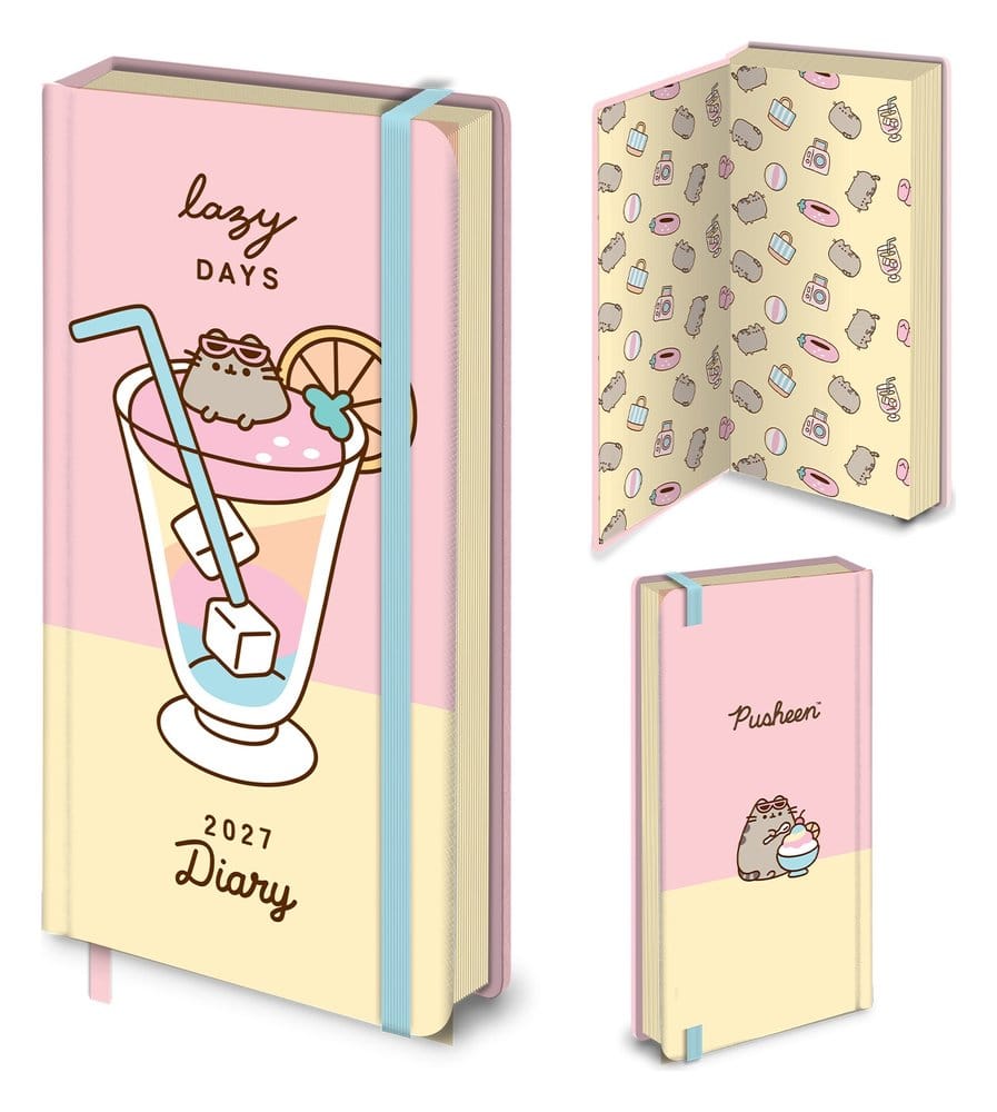 Pusheen Slim WTV Diary 2027 Tropical 5050574171090
