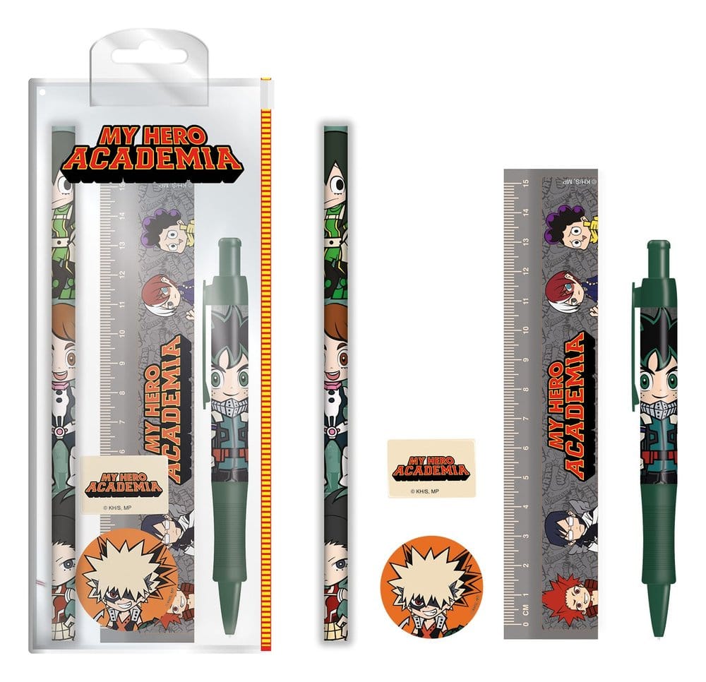 My Hero Academia Schreibset ChibiMy Hero Academia Stationery Set ChibiMy Hero Academia set papeterie ChibiMy Hero Academia Set de Escribir Chibi 5056480392871