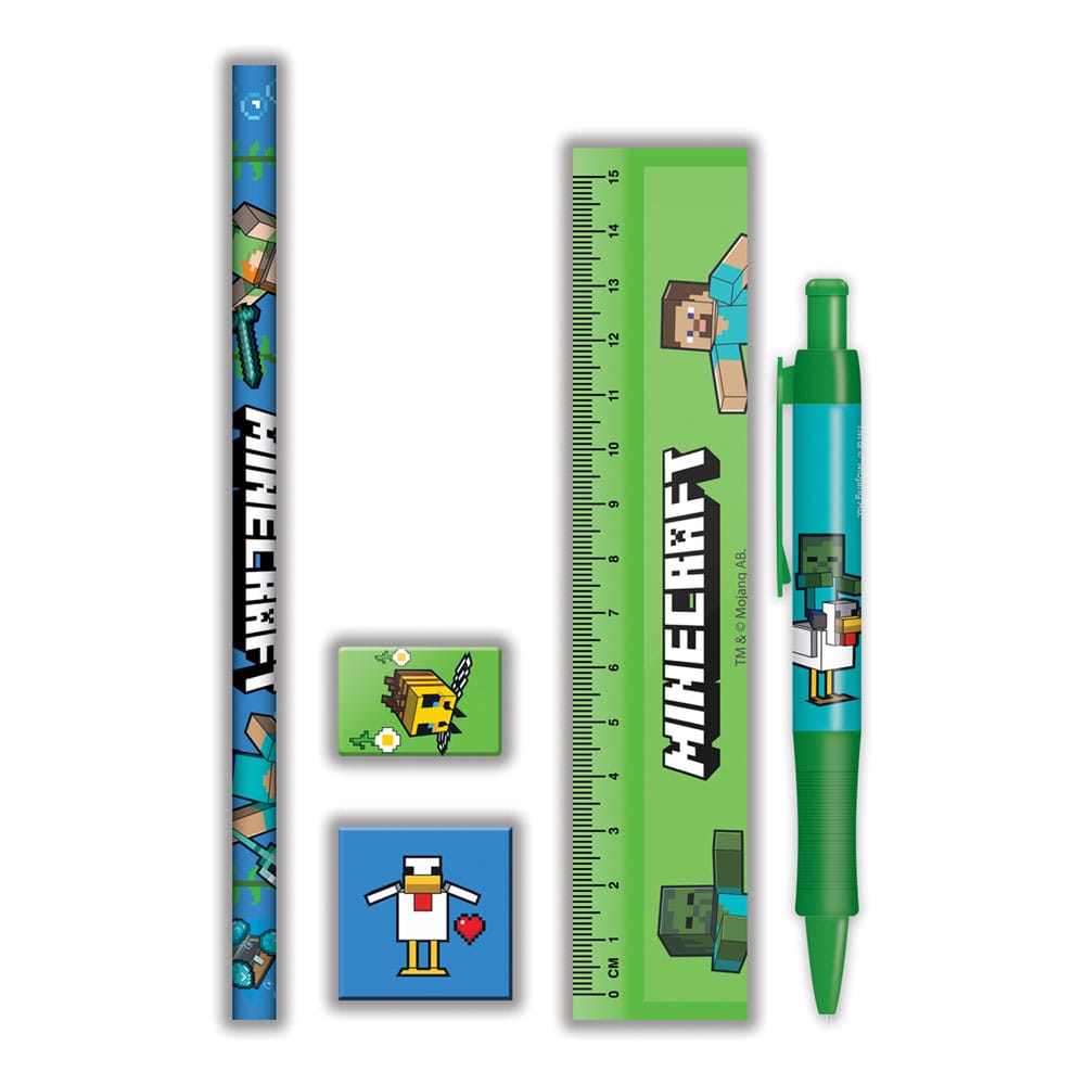 Minecraft 5-Piece Stationery Set 5407009691287