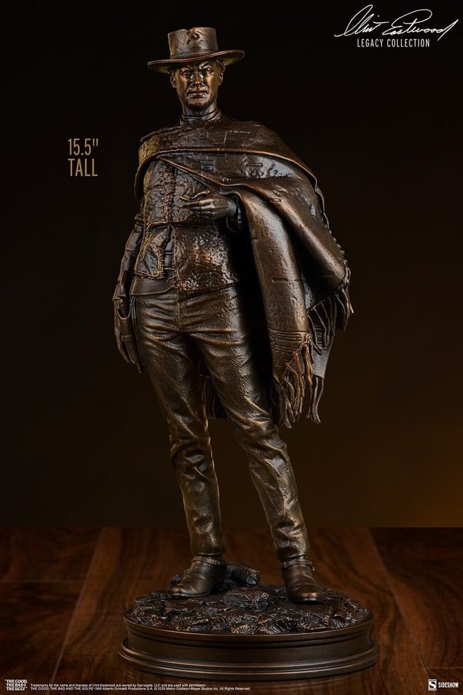 The Good, The Bad and the Ugly Statue The Man with No Name (Faux Bronze) 39 cm 0747720278851