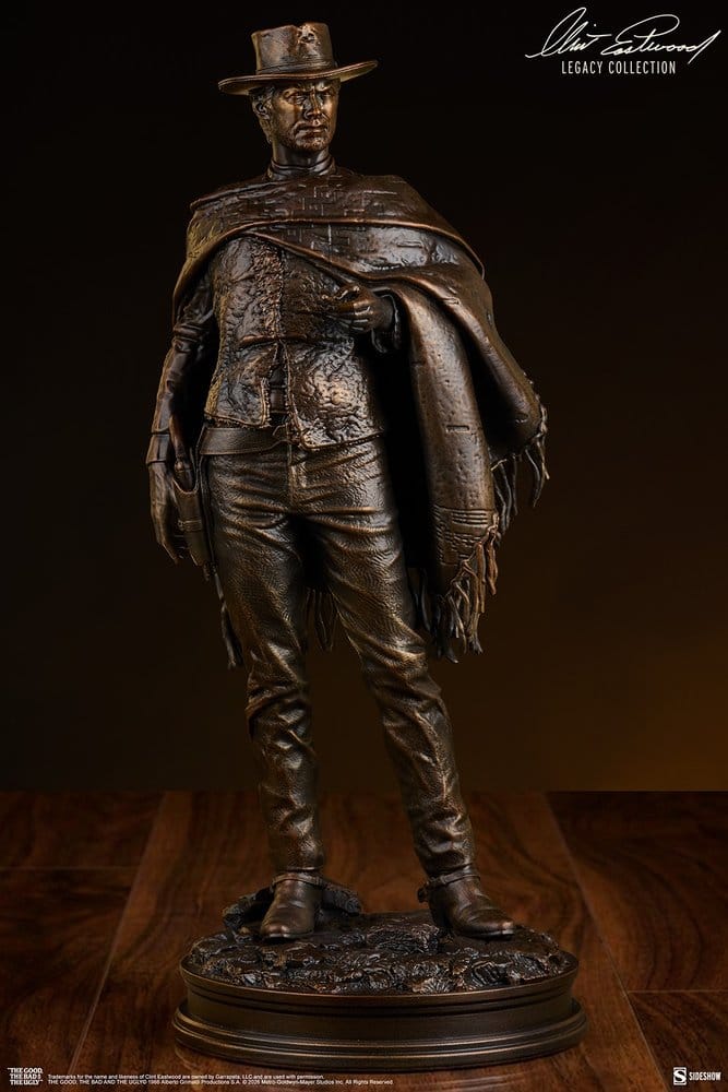 The Good, The Bad and the Ugly Statue The Man with No Name (Faux Bronze) 39 cm 0747720278851