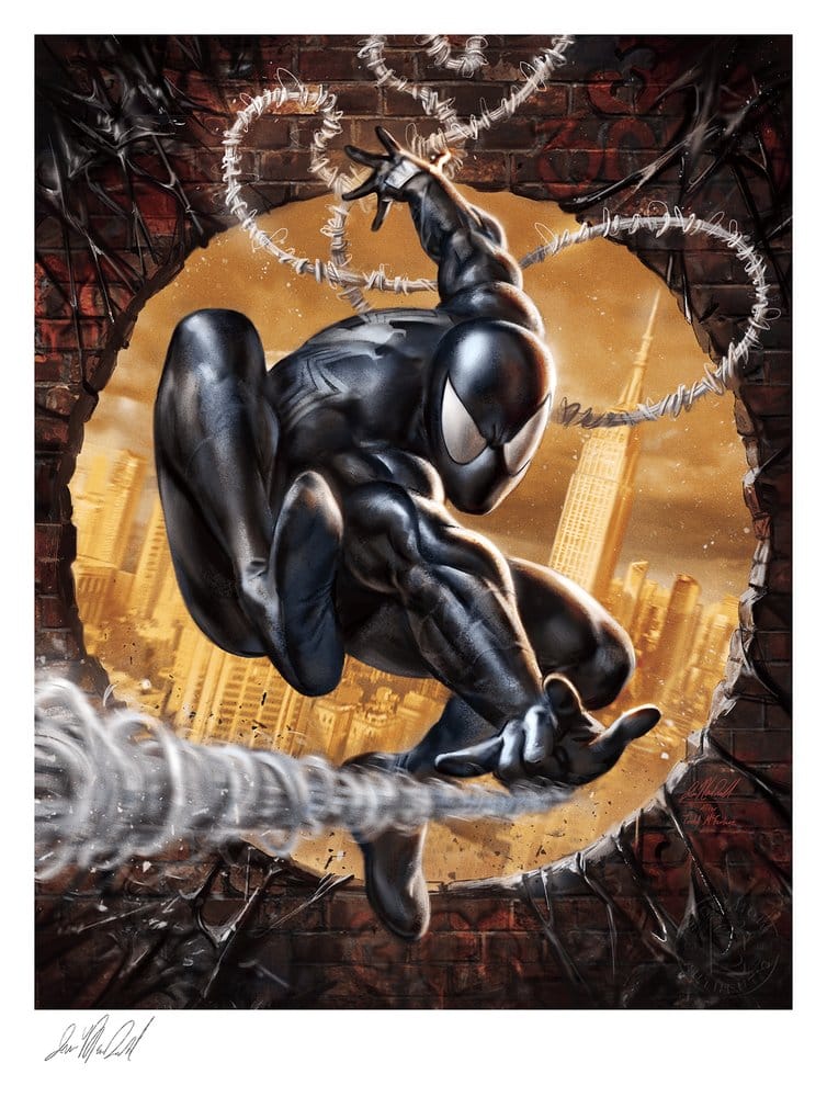Marvel Fine Art Print The Amazing Spider-Man #300 Tribute (Black High-Gloss Variant) 41 x 61 cm - unframed 0747720290129