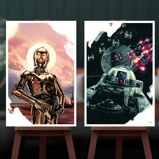 Star Wars Episode IV Set of 2 Art Prints C-3PO & R2-D2 30 x 46 cm - unframed 0747720265592