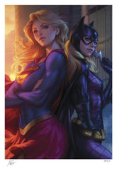 DC Comics Fine Art Print Supergirl & Batgirl 61 x 46 cm - unframed 0747720289543