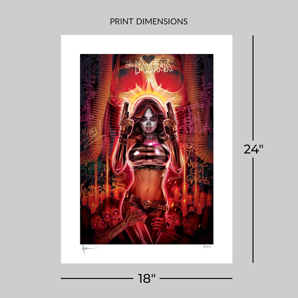La Muerta Art Print Día De Los Muertos 61 x 46 cm - unframed 0747720270886