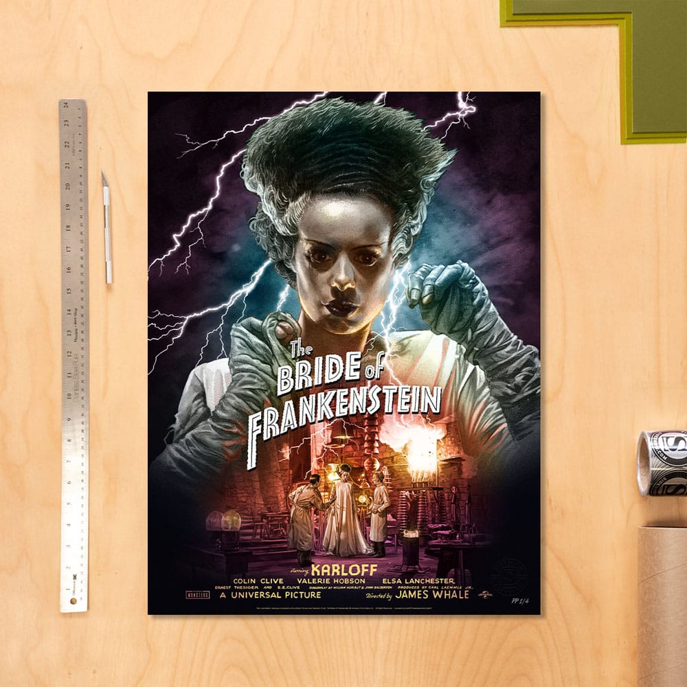 Bride of Frankenstein Art Print Bride of Frankenstein (Color Variant) by Ruiz Burgos 61 x 46 cm - unframed 0747720273627