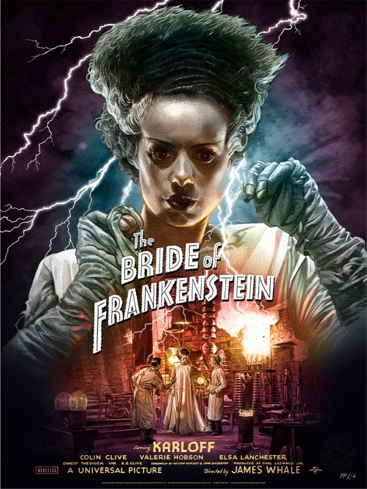 Bride of Frankenstein Art Print Bride of Frankenstein (Color Variant) by Ruiz Burgos 61 x 46 cm - unframed 0747720273627