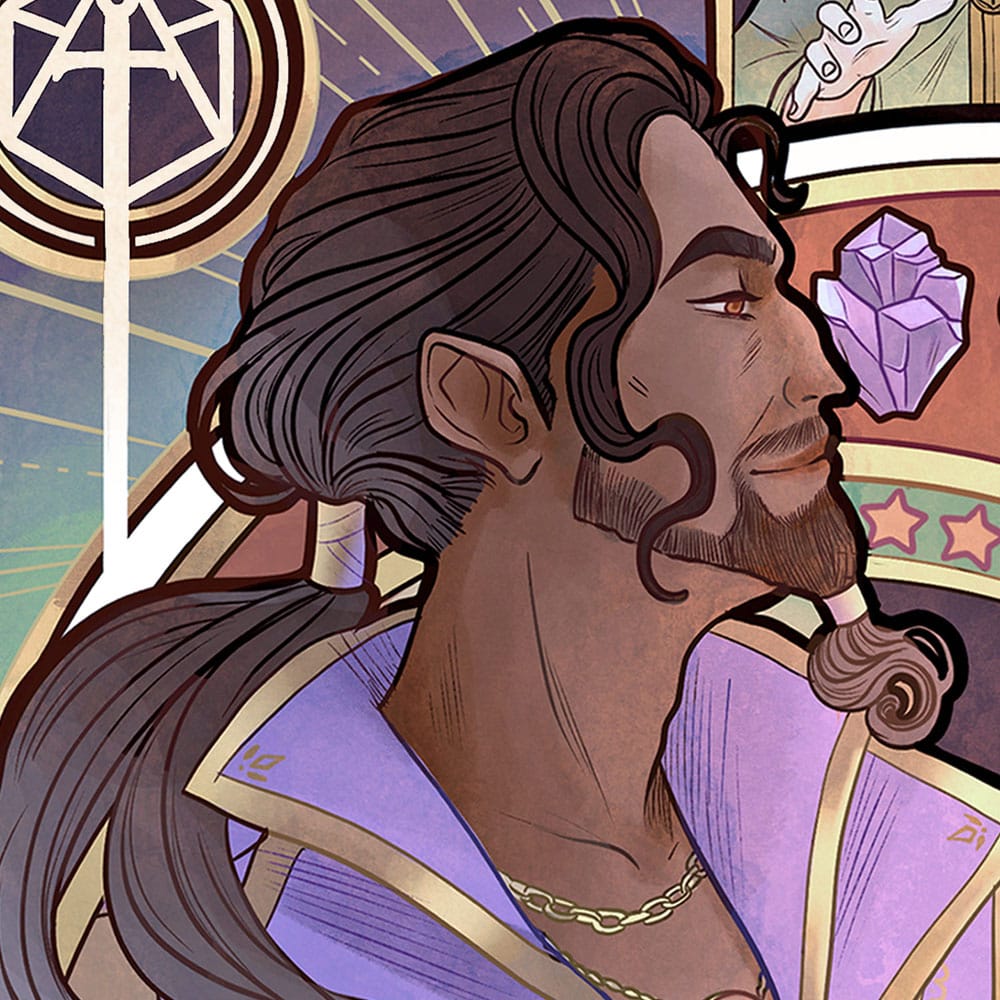 Critical Role Art Print Matthew Mercer: 10th Anniversary Art Nouveau Illustrations 46 x 28 cm - unframed 0747720272743