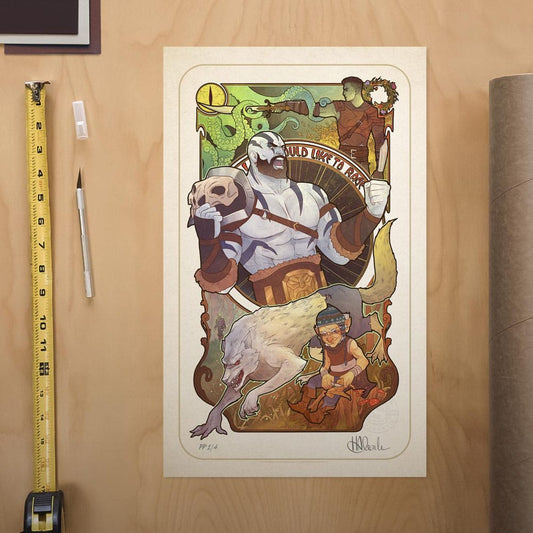 Critical Role Art Print Travis Willingham: 10th Anniversary Art Nouveau Illustrations 46 x 28 cm - unframed 0747720272767