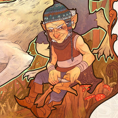 Critical Role Art Print Travis Willingham: 10th Anniversary Art Nouveau Illustrations 46 x 28 cm - unframed 0747720272767