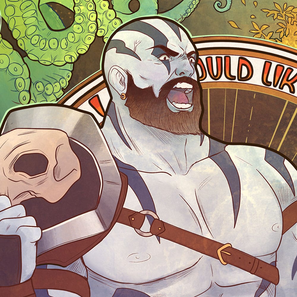 Critical Role Art Print Travis Willingham: 10th Anniversary Art Nouveau Illustrations 46 x 28 cm - unframed 0747720272767