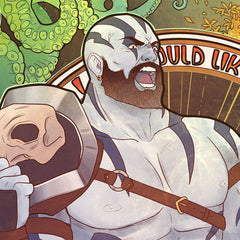 Critical Role Art Print Travis Willingham: 10th Anniversary Art Nouveau Illustrations 46 x 28 cm - unframed 0747720272767