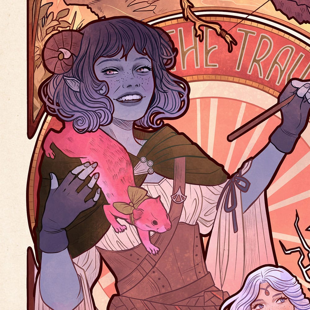 Critical Role Art Print Laura Bailey: 10th Anniversary Art Nouveau Illustrations 46 x 28 cm - unframed 0747720272781