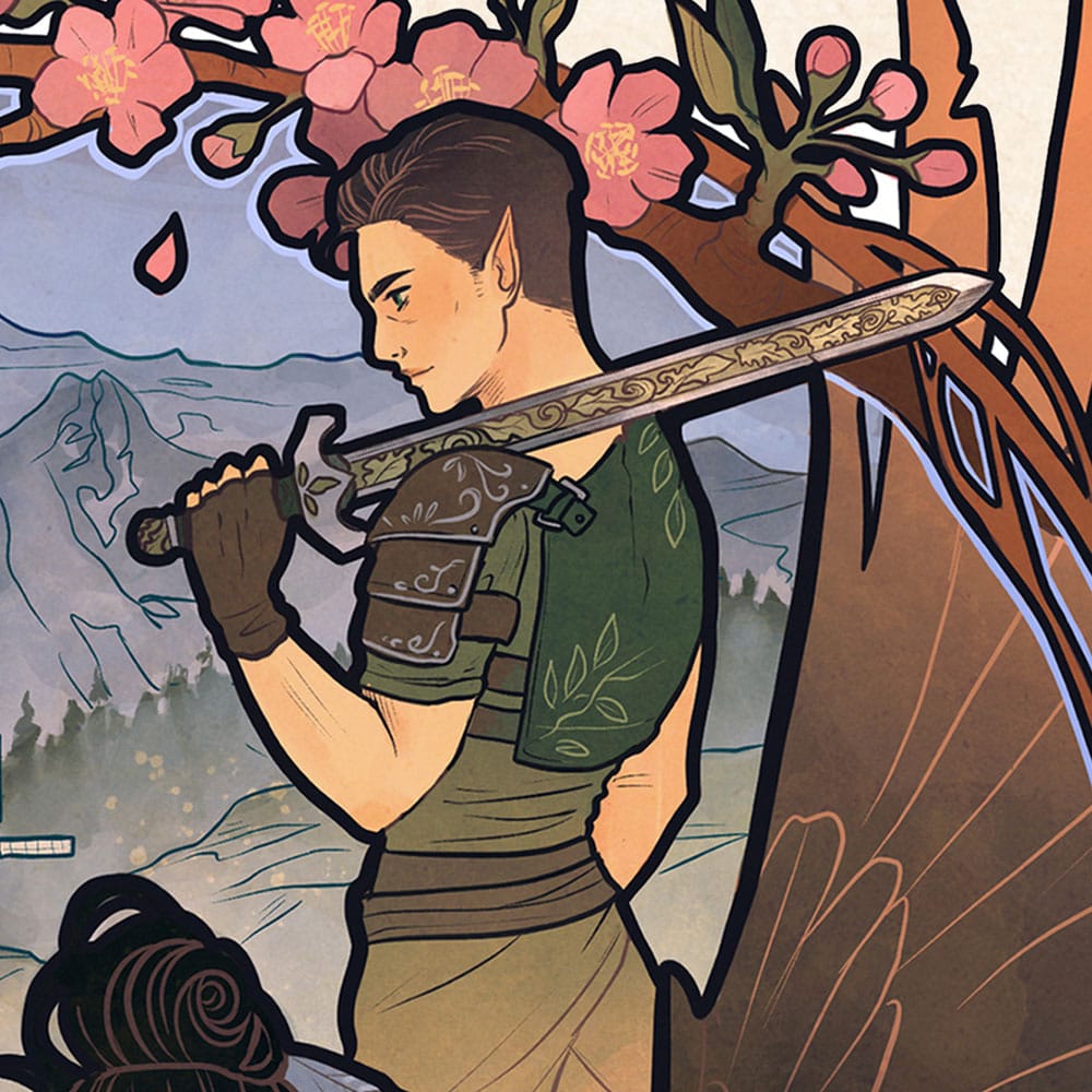 Critical Role Art Print Liam O'Brien: 10th Anniversary Art Nouveau Illustrations 46 x 28 cm - unframed 0747720272828
