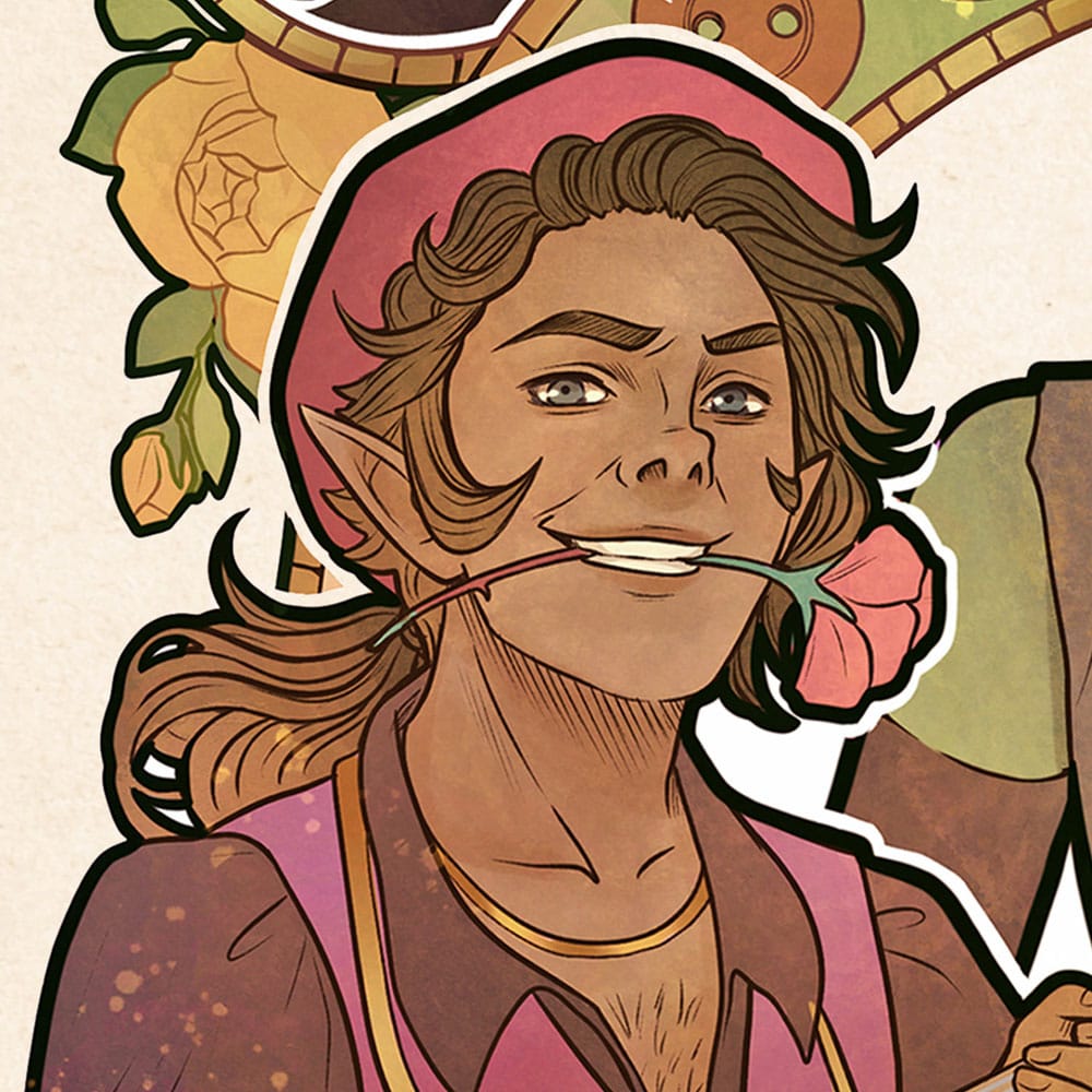 Critical Role Art Print Sam Riegel: 10th Anniversary Art Nouveau Illustrations 46 x 28 cm - unframed 0747720272842