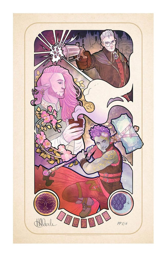 Critical Role Art Print Taliesin Jaffe: 10th Anniversary Art Nouveau Illustrations 46 x 28 cm - unframed 0747720272866