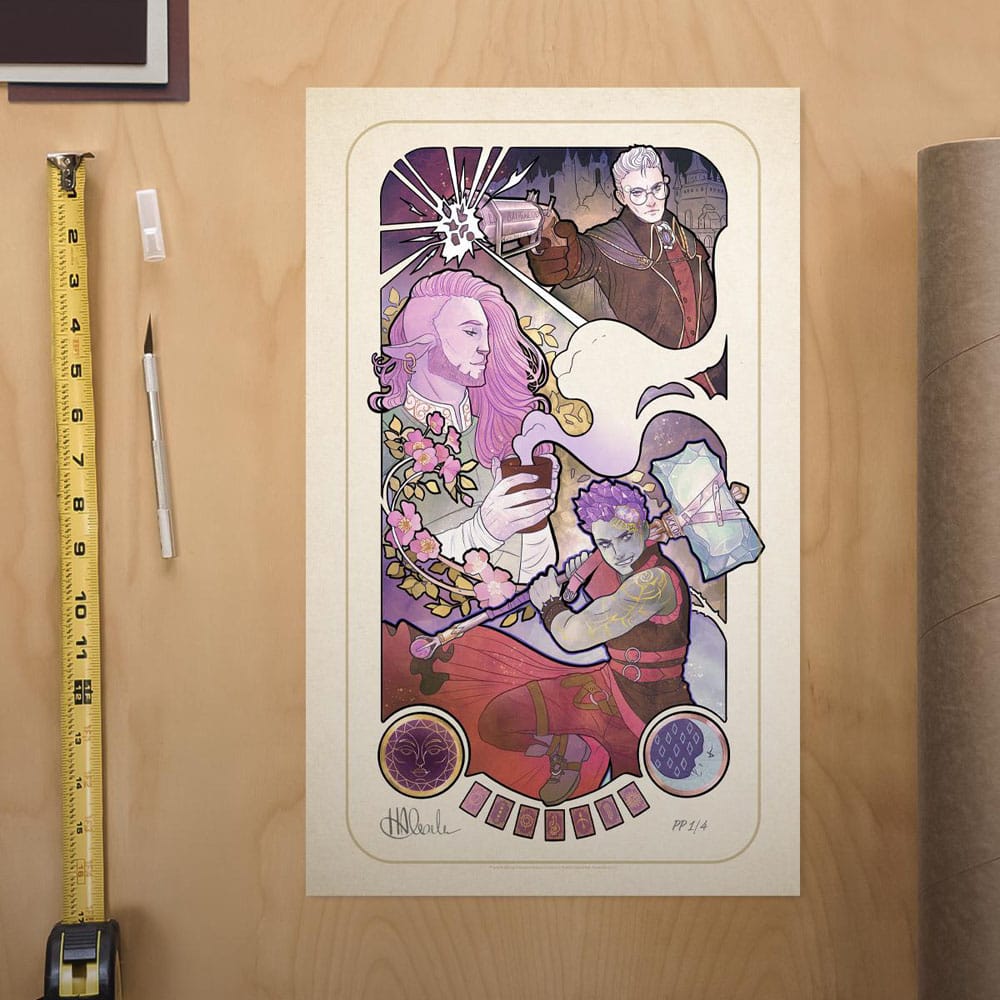 Critical Role Art Print Taliesin Jaffe: 10th Anniversary Art Nouveau Illustrations 46 x 28 cm - unframed 0747720272866