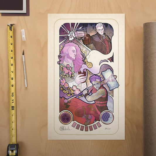 Critical Role Art Print Taliesin Jaffe: 10th Anniversary Art Nouveau Illustrations 46 x 28 cm - unframed 0747720272866