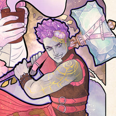 Critical Role Art Print Taliesin Jaffe: 10th Anniversary Art Nouveau Illustrations 46 x 28 cm - unframed 0747720272866