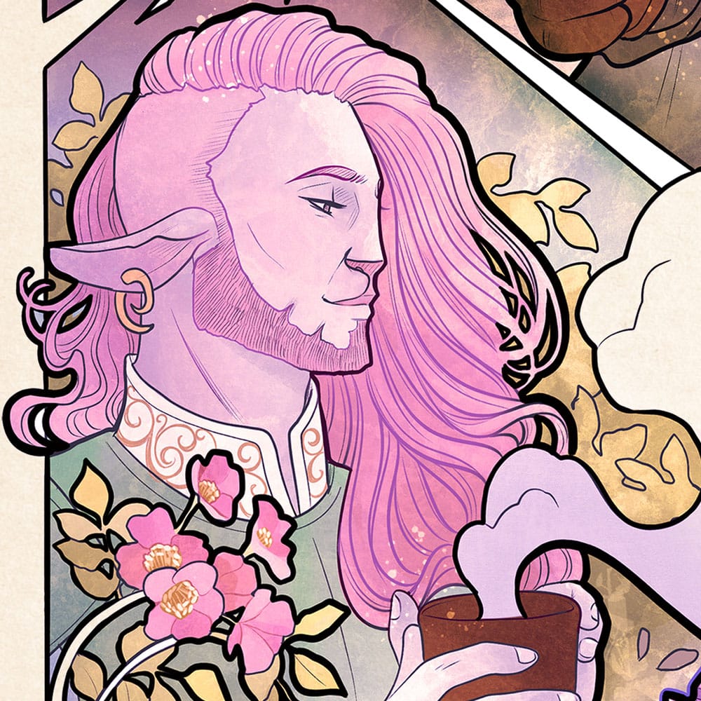 Critical Role Art Print Taliesin Jaffe: 10th Anniversary Art Nouveau Illustrations 46 x 28 cm - unframed 0747720272866