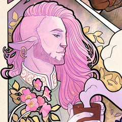 Critical Role Art Print Taliesin Jaffe: 10th Anniversary Art Nouveau Illustrations 46 x 28 cm - unframed 0747720272866
