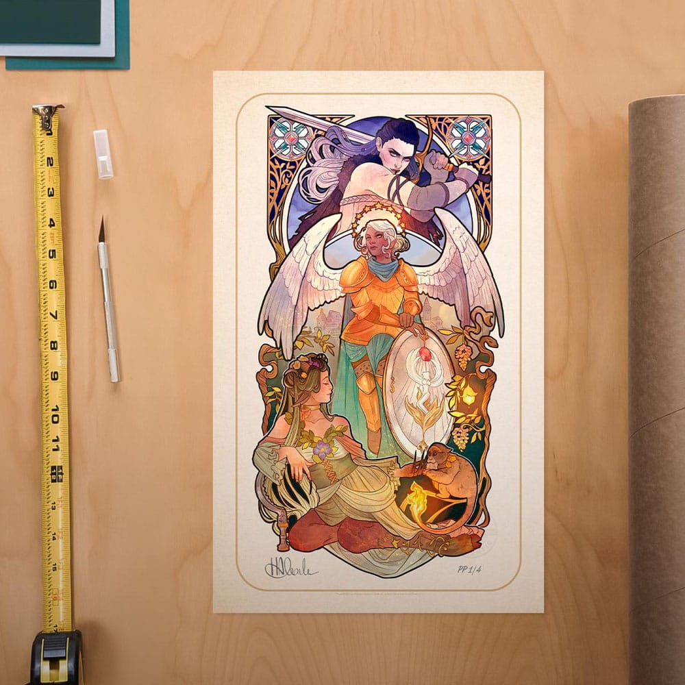 Critical Role Art Print Ashley Johnson: 10th Anniversary Art Nouveau Illustrations 46 x 28 cm - unframed 0747720272880