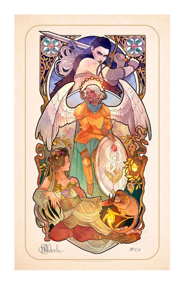 Critical Role Art Print Ashley Johnson: 10th Anniversary Art Nouveau Illustrations 46 x 28 cm - unframed 0747720272880