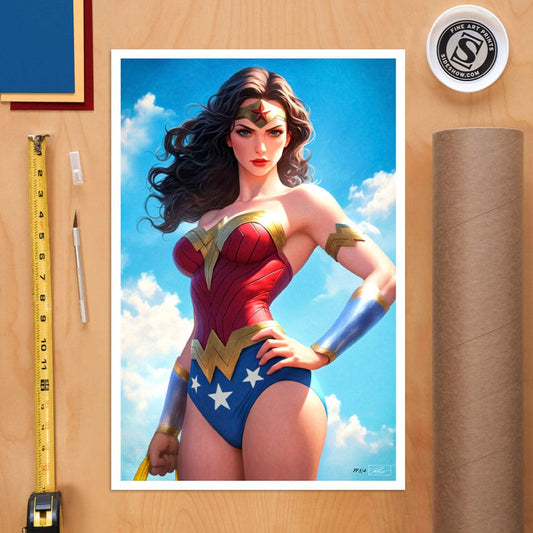 DC Comics Art Print Justice League Trinity: Wonder Woman 61 x 41 cm - unframed 0747720273412