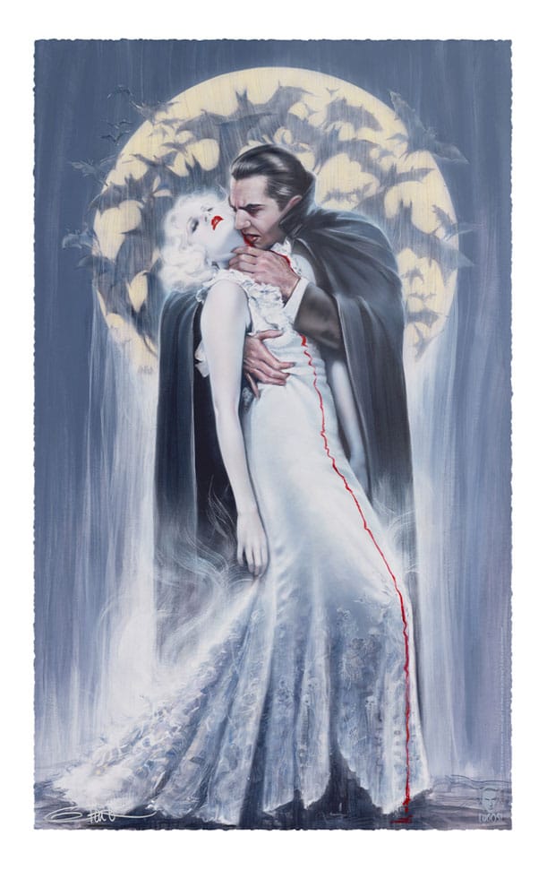 Dracula Art Print The Kiss by Olivia De Berardinis 70 x 43 cm - unframed 0747720273788