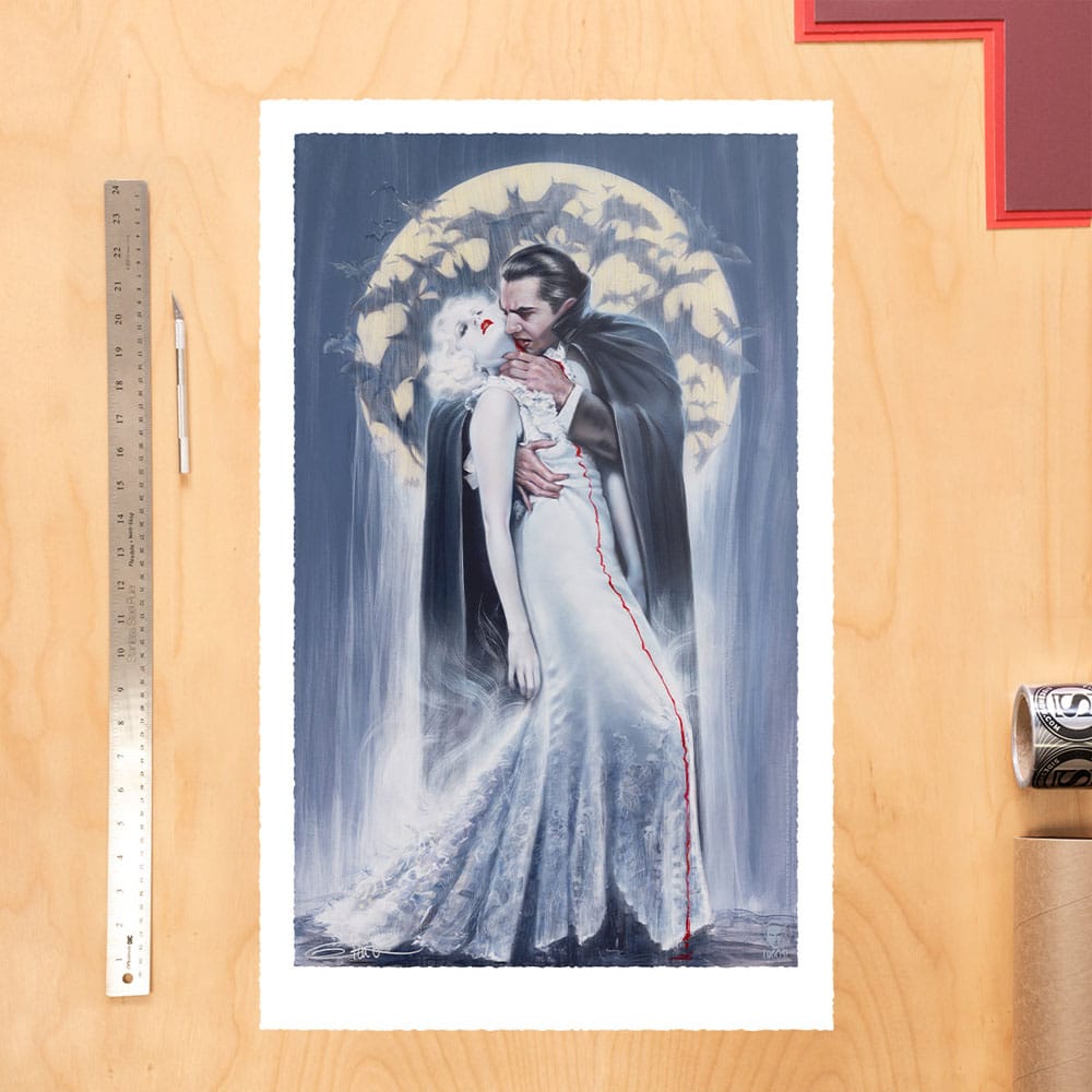 Dracula Art Print The Kiss by Olivia De Berardinis 70 x 43 cm - unframed 0747720273788