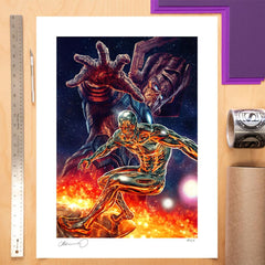 Marvel Art Print Galactus and the Silver Surfer 61 x 41 cm - unframed 0747720272330