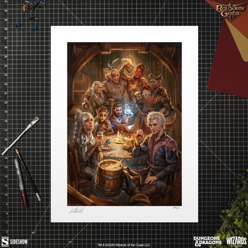 Baldur's Gate III Fine Art Print The Elfsong Tavern 61 x 46 cm - unframed 0747720289505