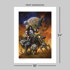 DC Comics Fine Art Print Lobo™: The Main Man by Alex Horley 46 x 61 cm - unframed 0747720288751