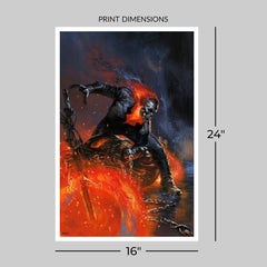 Marvel Fine Art Print Ghost Rider 41 x 61 cm - unframed 0747720288942