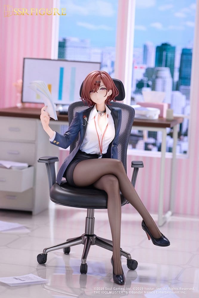 The Idolmaster Shiny Colors x Mahjong Soul PVC Figure 1/7 Madoka Higuchi Effortless Work Ver. 21 cm 6977459540149