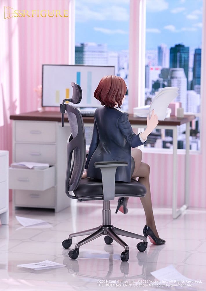 The Idolmaster Shiny Colors x Mahjong Soul PVC Figure 1/7 Madoka Higuchi Effortless Work Ver. 21 cm 6977459540149