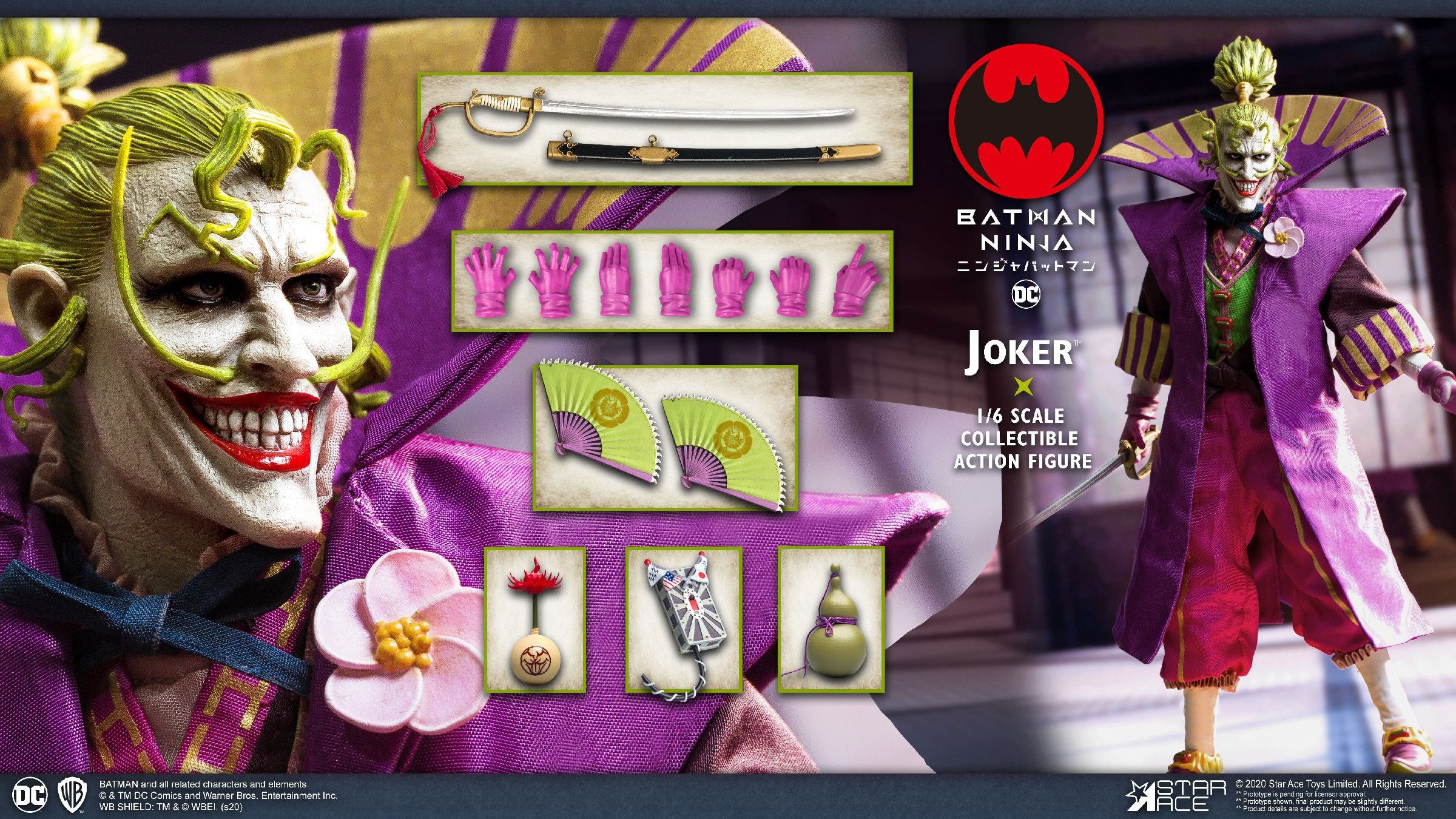 Batman Ninja My Favourite Movie Action Figure 1/6 Joker 30 cm 4897057880787