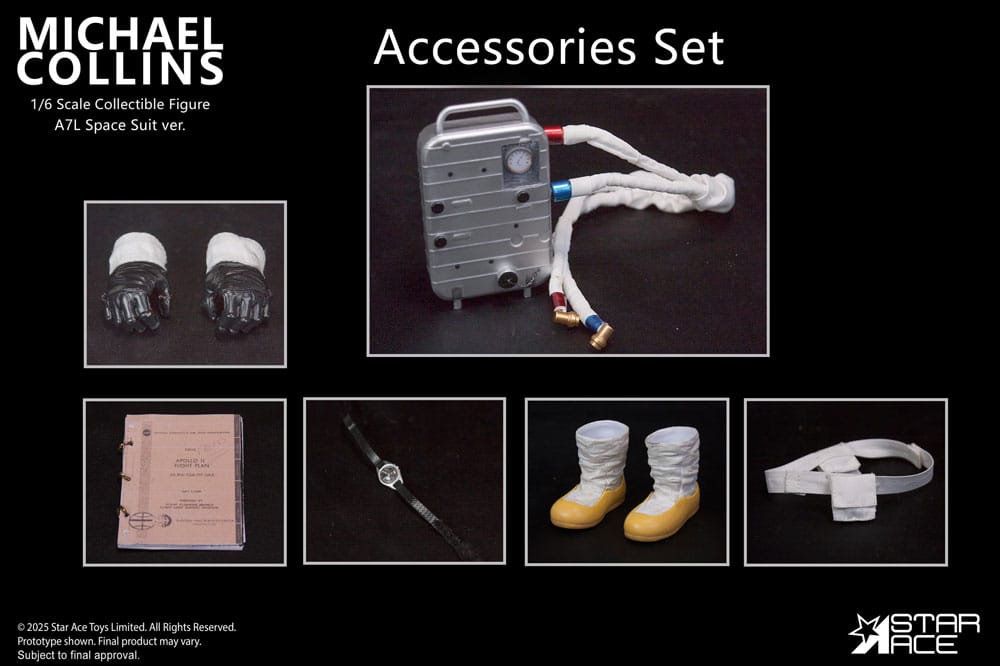Apollo 11 Accessories for 1/6 Action figure Michael Collins  4897057881586
