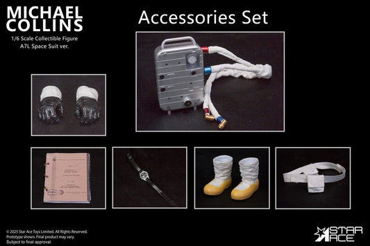 Apollo 11 Accessories for 1/6 Action figure Michael Collins  4897057881586