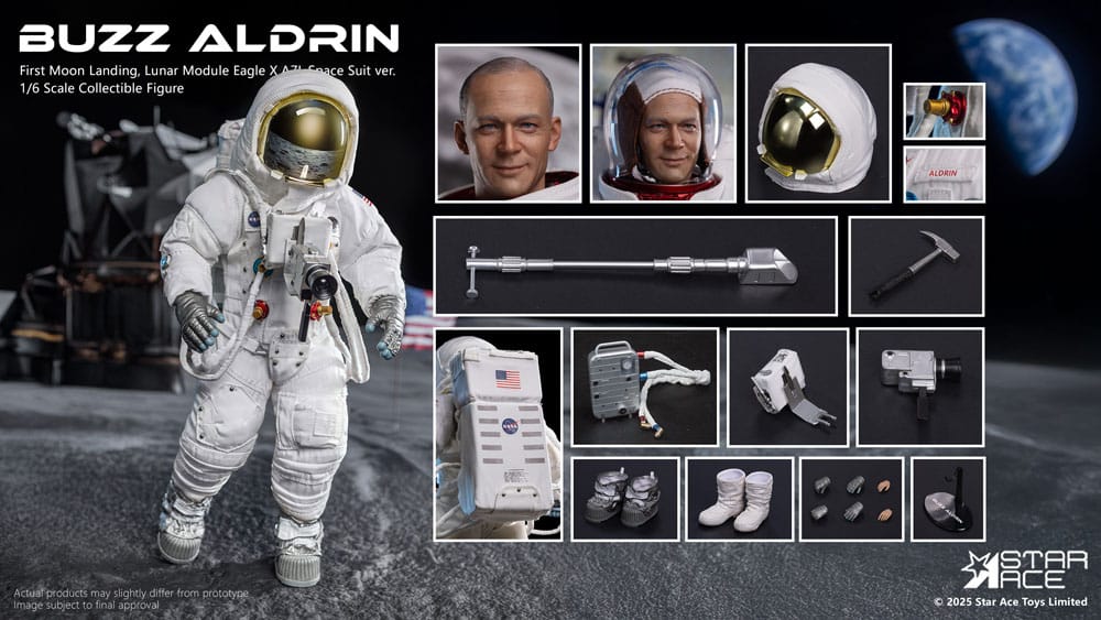 NASA Apollo 11 Action Figure 1/6 Buzz Aldrin 30 cm  4897057881593