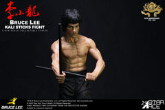 Enter the Dragon Movie Statue 1/6 Bruce Lee Kali Sticks Fight Deluxe Basement Version 30 cm 4897057886765