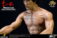 Enter the Dragon Movie Statue 1/6 Bruce Lee Kali Sticks Fight Deluxe Basement Version 30 cm 4897057886765