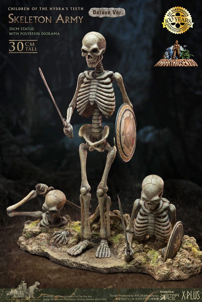 Jason and the Argonauts Gigantic Soft Vinyl Statue Ray Harryhausens Skeleton Army (Children of the Hydra's Teeth) Deluxe Ver. 32 cm 4897057889520