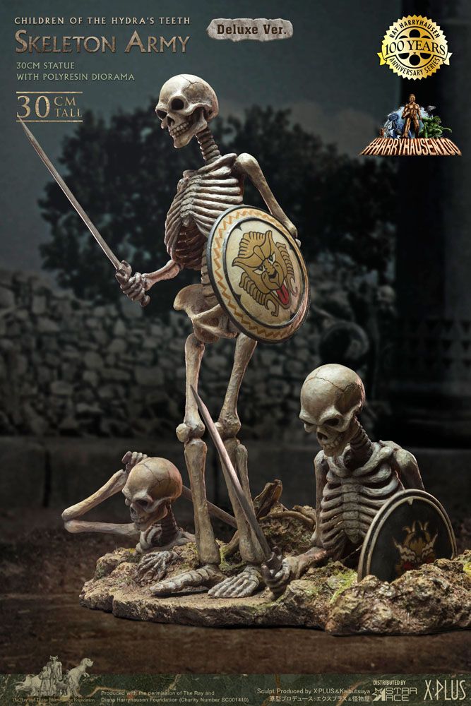 Jason and the Argonauts Gigantic Soft Vinyl Statue Ray Harryhausens Skeleton Army (Children of the Hydra's Teeth) Deluxe Ver. 32 cm 4897057889520