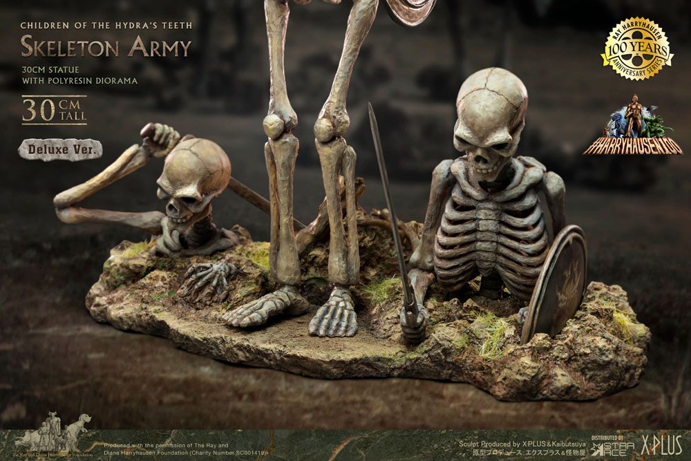 Jason and the Argonauts Gigantic Soft Vinyl Statue Ray Harryhausens Skeleton Army (Children of the Hydra's Teeth) Deluxe Ver. 32 cm 4897057889520