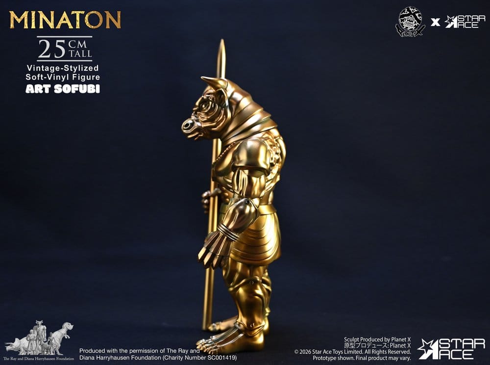 Ray Harryhausen Soft Vinyl Statue Minaton Vintage-Style 25 cm 4897057883924