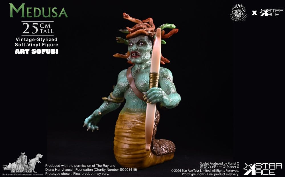  Ray Harryhausen Soft Vinyl Statue Medusa (Vintage-Style) 25 cm 4897057883948